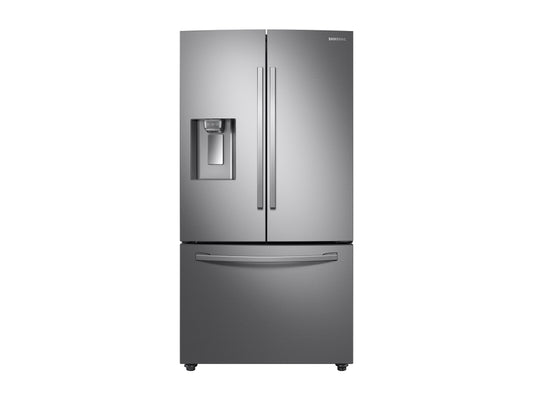 23 cu. ft. 3-Door French Door, Counter Depth Refrigerator with CoolSelect Pantry™ in Stainless Steel - Samsung - RF23R6201SR