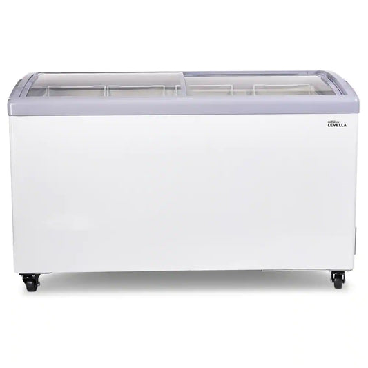 9.5 cu. ft Residential/Commercial Curved Glass Top Chest Freezer in White - PFR950G - PREMIUM