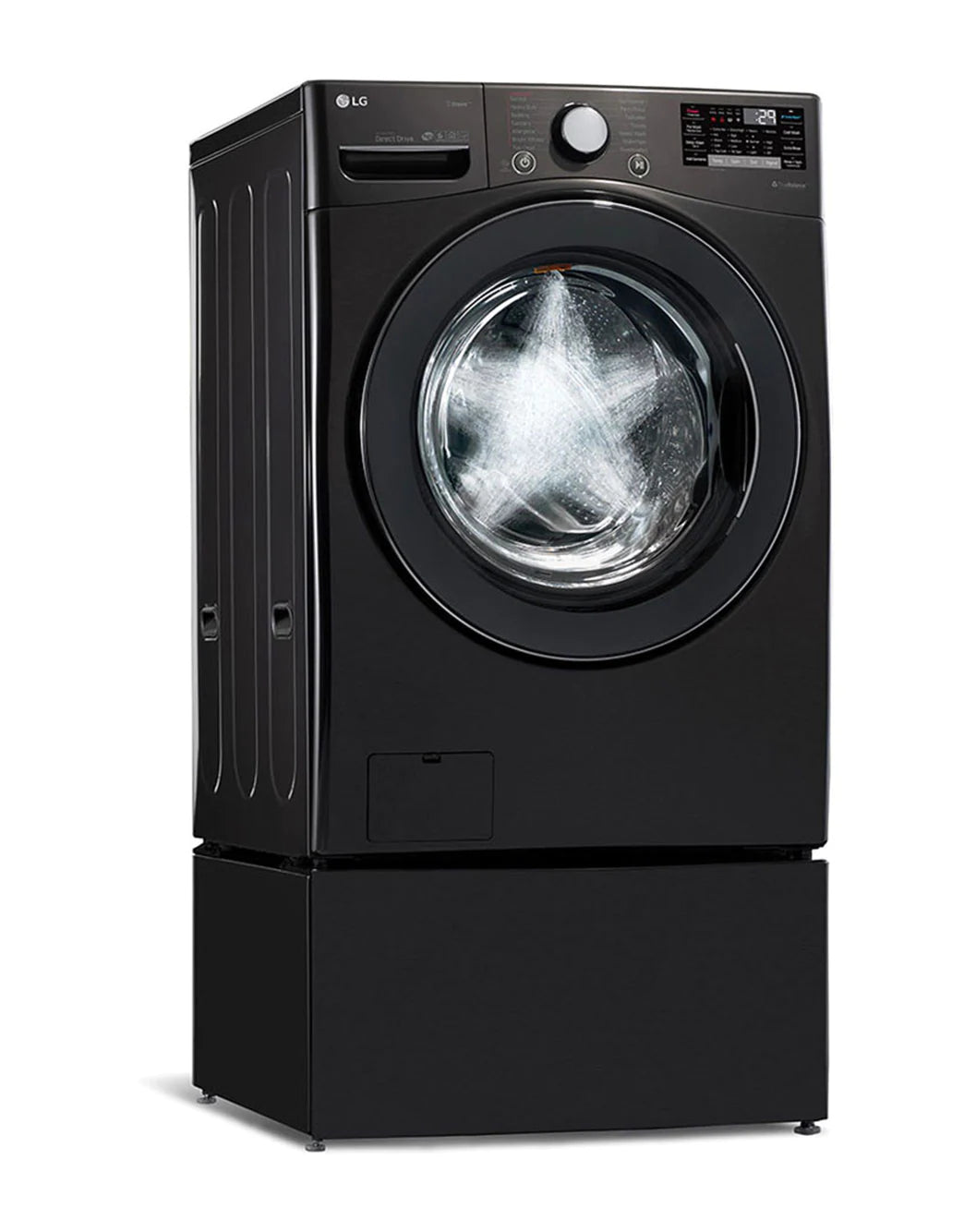 4.5 cu.ft. Smart wi-fi Enabled Front Load Washer with TurboWash™ 360 Technology - LG - WM3900HBA