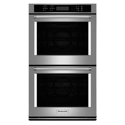 30" Double Wall Oven with Even-Heat™ True Convection - KITCHENAID - KODE500ESS