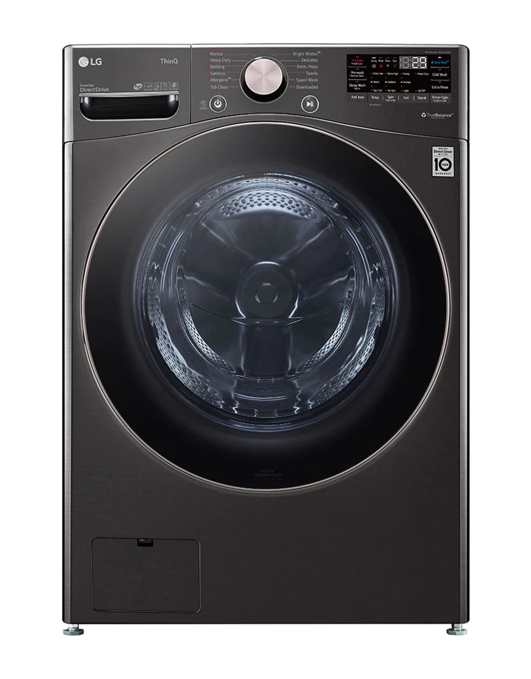 4.5 cu. ft. Ultra Large Capacity Smart wi-fi Enabled Front Load Washer with TurboWash™ 360° and Built-In Intelligence - LG - WM4000HBA