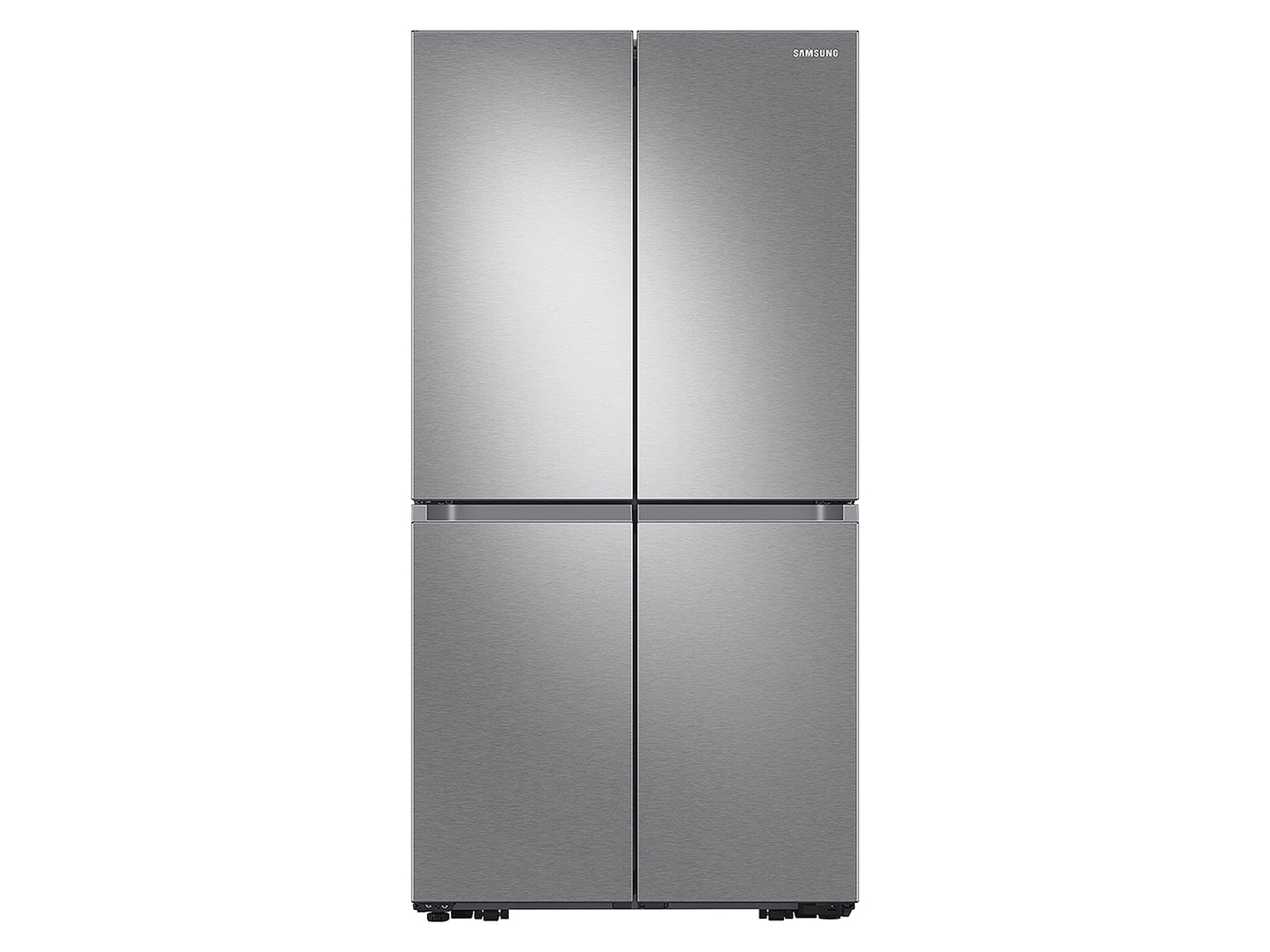 23 cu. ft. Smart Counter Depth 4-Door Flex™ Refrigerator with Beverage Center and Dual Ice Maker in Stainless Steel - SAMSUNG - RF23A9671SR/AA