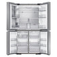 23 cu. ft. Smart Counter Depth 4-Door Flex™ Refrigerator with Beverage Center and Dual Ice Maker in Stainless Steel - SAMSUNG - RF23A9671SR/AA
