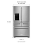 25.8 Cu. Ft. 36" Multi-Door Freestanding Refrigerator with Platinum Interior Design - KRMF706ESS05
