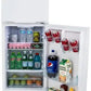 22 Inch Top Freezer Refrigerator with 7.0 Cu. Ft. Can Beverage Door Rack, White - AVANTI - FF7B0W