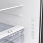 35.75 in. W 27 cu. ft. 3-Door French Door Refrigerator Black Stainless Steel - Samsung - RF27T5201SG/AA