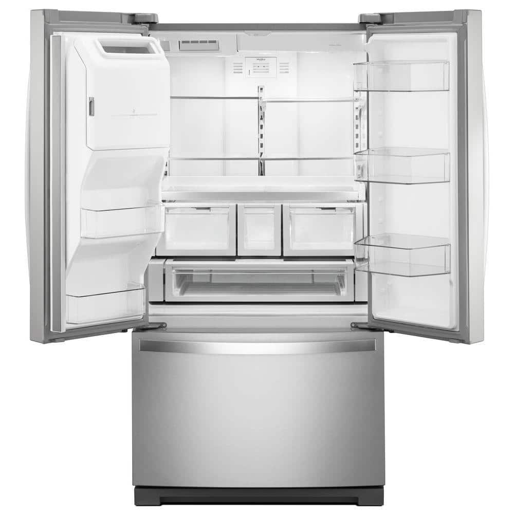 27 cu. ft. French Door Refrigerator in Fingerprint Resistant Stainless Steel - Whirlpool - WRF767SDHZ02