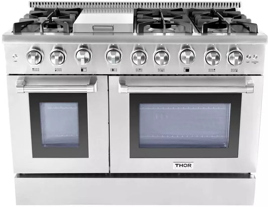 48 Inch 6 Burner Professional Gas Range - THOR Kitchen - HRG4808U