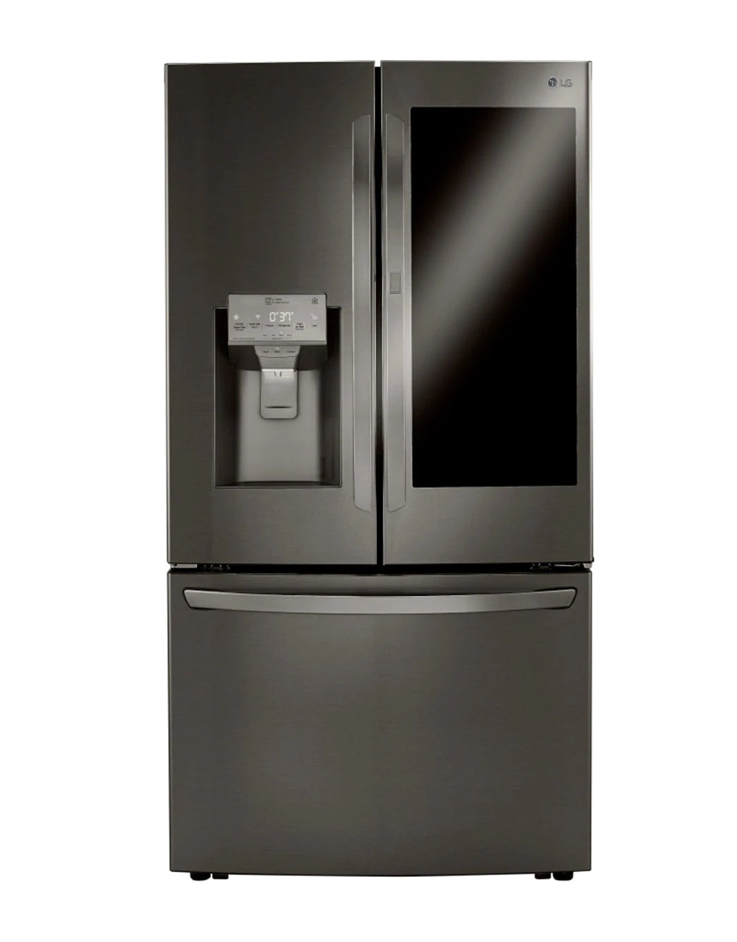 24 cu. ft. Smart wi-fi Enabled InstaView™ Door-in-Door® Counter-Depth Refrigerator with Craft Ice™ Maker - LG - LRFVC2406