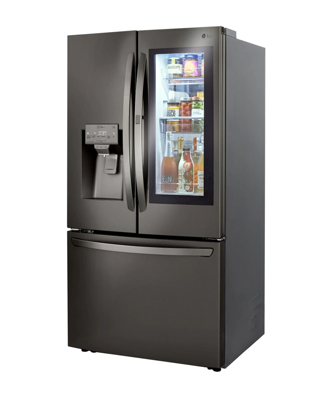 24 cu. ft. Smart wi-fi Enabled InstaView™ Door-in-Door® Counter-Depth Refrigerator with Craft Ice™ Maker - LG - LRFVC2406