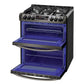6.9 cu. ft. Smart wi-fi Enabled Gas Double Oven Slide-In Range with ProBake Convection® and EasyClean® - LG - LTG4715BD