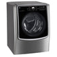 9.0 cu. ft. Large Smart wi-fi Enabled Gas Dryer w/ TurboSteam™ - LG - DLGX9001V