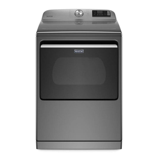 7.4 cu. ft. 240-Volt Smart Capable Metallic Slate Electric Vented Dryer with Hamper Door and Steam - Maytag - MED7230HC