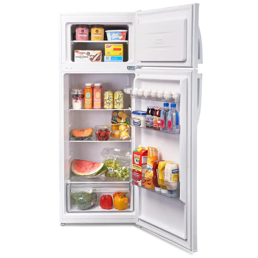 7.4 cu. ft. Top Freezer Refrigerator in White, Counter Depth - Premium Levella PRF735