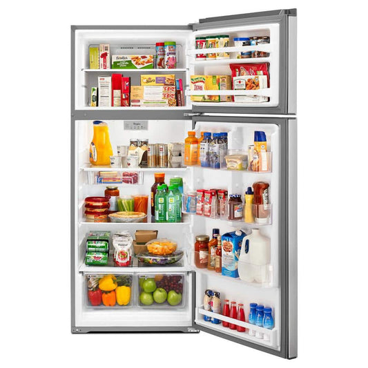18 cu. ft. Top Freezer Refrigerator in Stainless Steel - Whirlpool - WRT518SZFM02