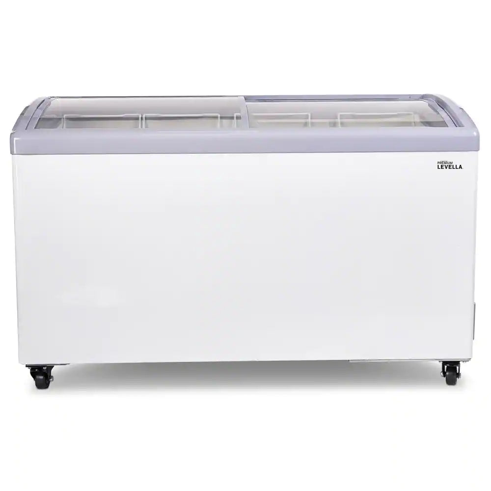 9.5 cu. ft Residential/Commercial Curved Glass Top Chest Freezer in White - PFR950G - PREMIUM